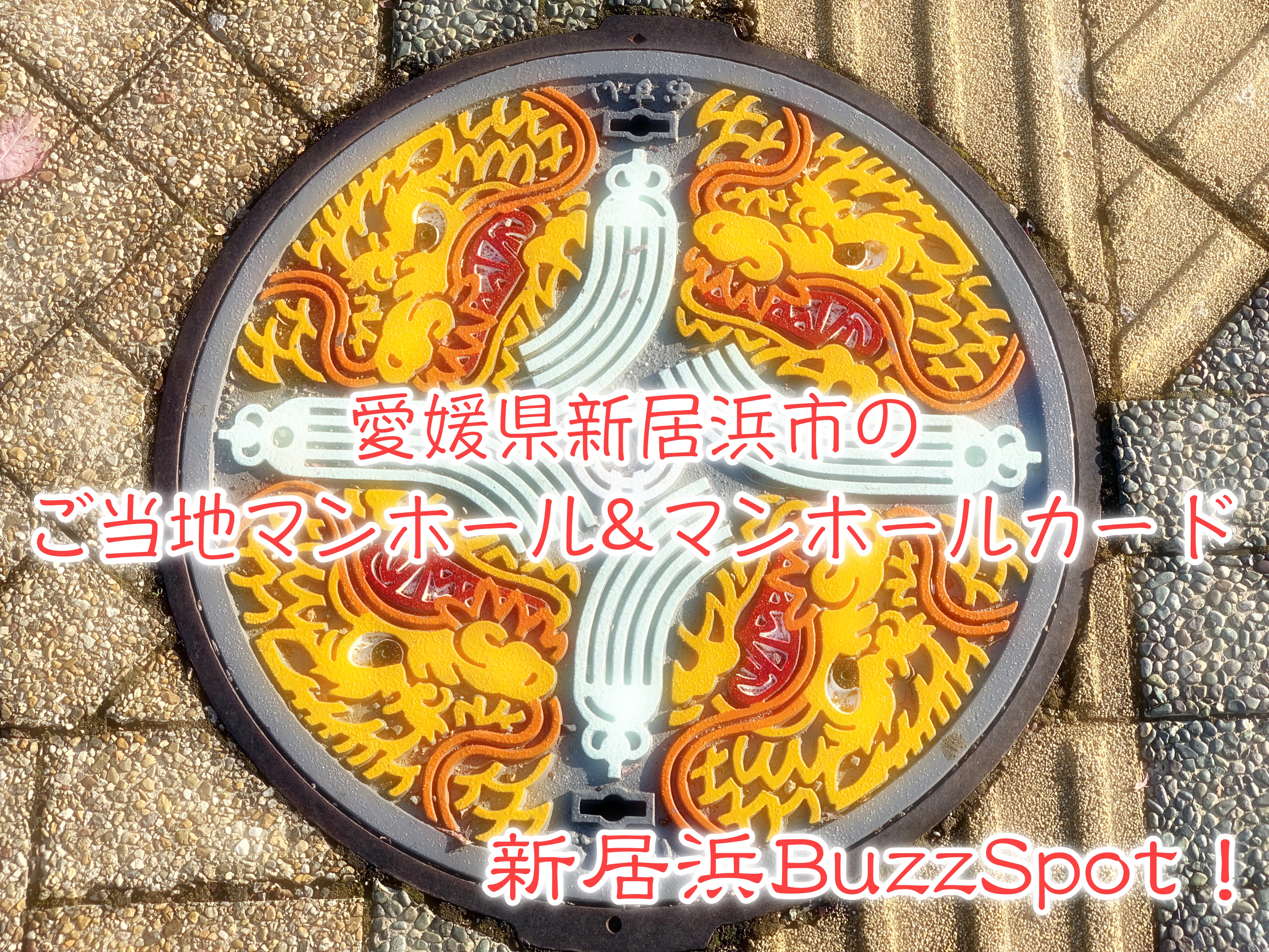 ブーム到来?!愛媛県新居浜市のご当地マンホールを探せ!
